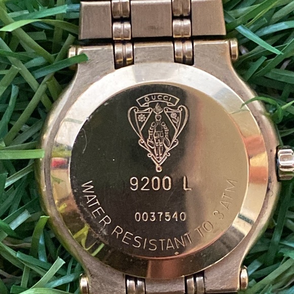 GUCCI DIAMOND S-STEEL BLACK DIAL GOLD-TONE WOMEN'S WATCH 9200L-0037540 - Picture 7 of 10